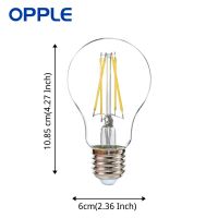 OPPLE โคมไฟ LED E26 6 8 10ชิ้นหลอดไฟ8.8วัตต์หรี่แสงได้2700K เส้นไฟเอดิสันแก้วอุ่นไฟ360องศาแบบวินเทจ