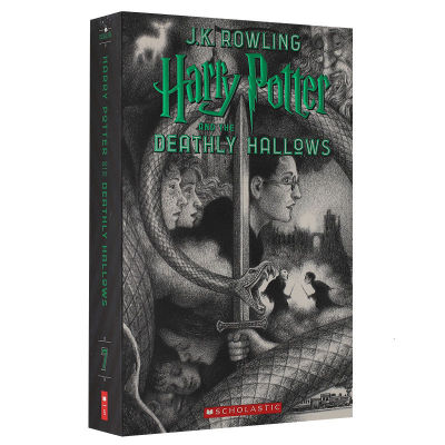 Harry Potter And The Deathly Hallows 20th Anniversary Editionฉบับภาษาอังกฤษดั้งเดิมHarry Potter And The Deathly Hallows American Edition JK Rowling Bryan Seznick Sketch Cover Edition