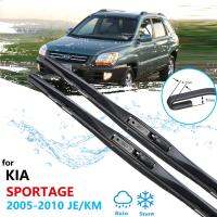 ไม้เช็ดรถสำหรับ Kia Sportage 2005 2006 2007 2008 2009 2010 JE KM กระจกหน้าใบมีดสติ๊กเกอร์ตกแต่งรถยนต์ที่ปัดน้ำฝน