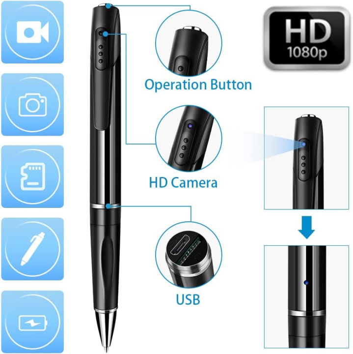 abyyloe-spy-camera-hidden-camera-with-32g-sd-card-mini-spy-camera-with-1080p-spy-pen-for-taking-pictures-mini-camera-for-home-security-or-classroom-study-black
