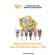 Bán Sỉ - Hộp 30 Cây Kẹo Mút Trái Cây Thế Giới Disney Glico Popcan 13gr