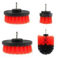 4pcslot 2" 3.5" 4" 5" Power Scrubber Brush for Cleaning Bathroom Carpet Tile Sink Plastic Mechanical Tool Brush