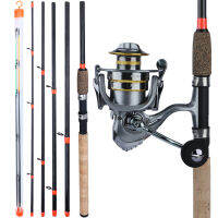 Souilang 3M Feeder Rod Combo 6ส่วน M H L Power ปลาคาร์พตกปลา Rod และ13 1BB 1000-5000 Series ตกปลา Reel พร้อมอะไหล่ Spool