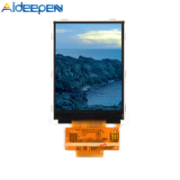 Aideepen 2.4นิ้ว TFT โมดูลหน้าจอ LCD สีความละเอียดสูงโดยไม่ต้องสัมผัส2.8-3.3V ความละเอียด240X320 4-Wire SPI อินเตอร์เฟสควบคุมชิป ILI9341