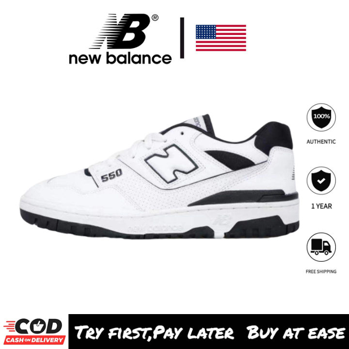 100% Authentic New Balanced 550 sports sneaker, NB lightweight leather ...