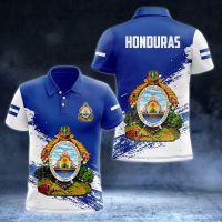 Hondurasb เสื้อยืดคุณภาพสูงเสื้อโปโล3มิติสำหรับผู้ชาย2023ฤดูร้อนปกแขนสั้นลำลองใหม่สำหรับฤดูใบไม้ผลิและฤดูร้อน S-5XL