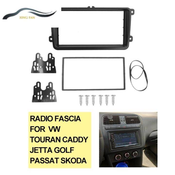 XINFAN Radio Fascia for VW Touran Caddy Jetta Golf Passat SKODA Fabia
