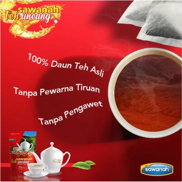 25 Uncang Tea Bag 100% Teh Uncang Daun Asli tanpa Pewarna dan Pengawet ...