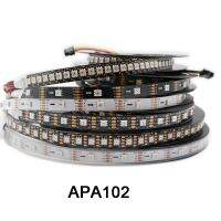 【☊HOT☊】 na07037036036666 แถบพิกเซล Led อัจฉริยะ1M/3M/5M Apa102 30/60/144 Led/พิกเซล/M Ip30/Ip65/Ip67และนาฬิกาแยก Dc5v