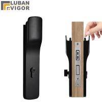 New design Invisible door lock without handle for Indoor room wooden door Silent lock body safe and anti-collision Door Hardware