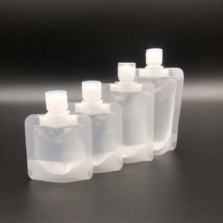 cw-5pcs-30-50-100ml-clamshell-up-spout-plastic-hand-sanitizer-shampoo-makeup-fluid-bottles