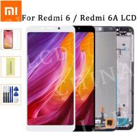 จอ LCD แบบดั้งเดิมสำหรับ Xiaomi Redmi 6A LCD / Redmi 6หน้าจอสัมผัส LCD อะไหล่หน้าจอดิติไทเซอร์ประกอบพร้อมกรอบ