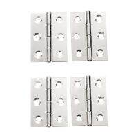 4Pcs Stainless Steel 2 Inch 4.4X3.1Cm Cabinet Door Hinges Hardware