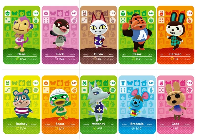 121-150)Animal Crossing New Horizons Amiibo Card For NS Switch 3DS Game  Lobo Card Set Series 2 (121-150) | Lazada PH