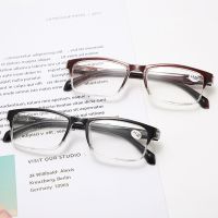 2021 New Half Frame Reading Glasses Portable Presbyopic Eyewear Male Female Ultra Light Far Sight Glasses Diopter 1.0 4.0