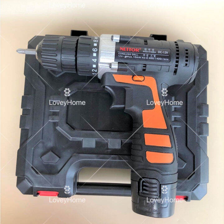 KOREA NETTOR CORDLESS DRILL POWER BATTERY HAND DRILL PROFESSIONAL