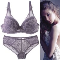 【hot】✗∏❈  2022 New Push Up Bras Set Cup 32/70 34/75 36/80 38/85 40/90  Female