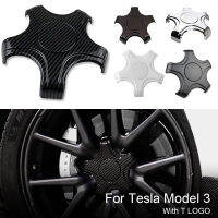 4PCS Upgraded Center Caps Hubcaps Cover Aero WheelsRims Cap Kits for Tesla Model 3 Y Original 18" Rim Wheel with T Logo 4 Color