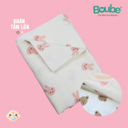 Khăn xô, khăn tắm cho trẻ sơ sinh và trẻ nhỏ loại lớn 100x100cm Boube