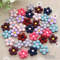 【Free-delivery】 Noon Traders 50ชิ้นคละสีน่ารักเรซิ่นกลีบดอกไม้ห้ากลีบ Cabochon DIY Hair Center Scrapbooking,1M