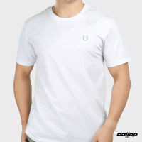 COD  GALLOP  เสื้อยืดคอกลม BASIC -T-SHIRT (Round-necked) รุ่น GN9006 สีขาว