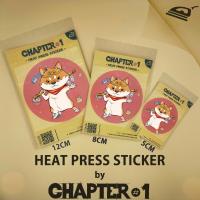 สติกเกอร์รีดร้อน ลาย ชิบะหงอคง ขนาด 5 ,8 , 12 ซม. / Shiba Wukong Heat Press Sticker 5, 8, 12 cms