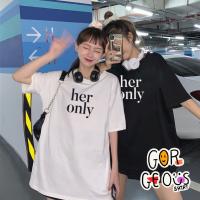 ?❤เสื้อสกรีน her only ❤ สุดแสนจะน่ารัก ใส่คู่ยิ่งน่ารัก เสื้อคู่