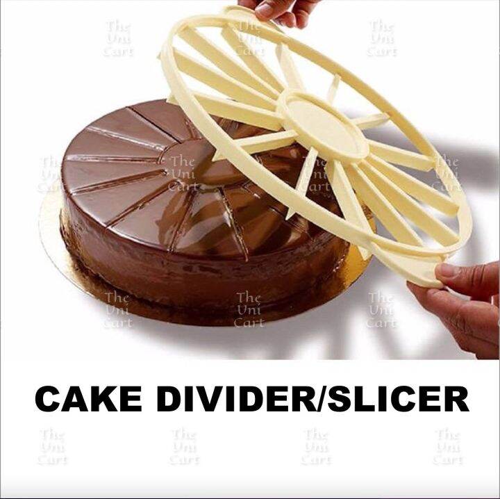 Round Cake Divider Slicer Mousse Bread Cake Pie Plastic Marker Equal
