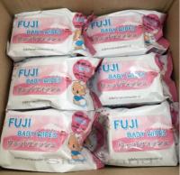 ทิชชู่เปียก Fuji Baby Wipes ( 12 ห่อ 480 แผ่น )  สูตรอ่อนโยนต่อเด็กหรือผิวแพ้ง่าย ใช้เช็ดทำความสะอาดพร้อมบำรุงผิว ทำความสะอาดหมดจด. //ลดล้างสต็อก//