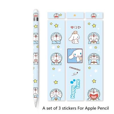 COD DSFDGFNN น่ารัก Cinnamoroll Doraemon Cover Apple Pencil Gen 1 2 Case ฟิล์มสติกเกอร์ฝาครอบตกแต่งปากกาฟิล์มป้องกัน