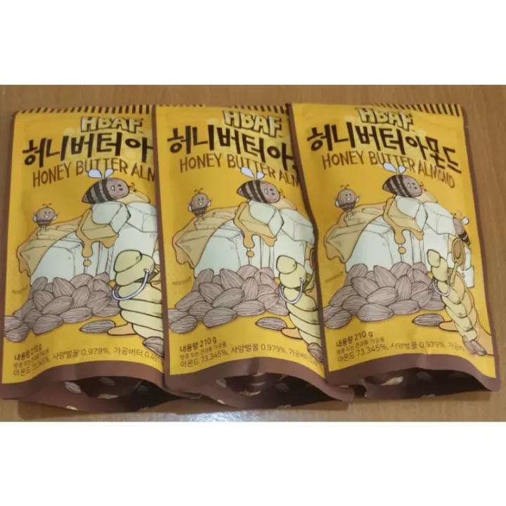 Honey Butter Almond from Korea 210g dallas cowboys snack helmet Lazada PH
