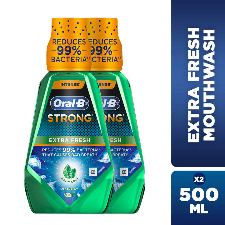 ORAL-B Mouthwash Extra Fresh 2x500ml | Lazada