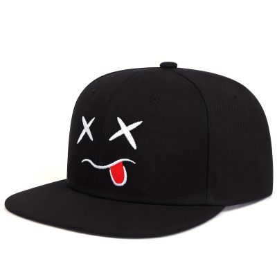 Unisex Fashion Funny Expression Embroidery Baseball Cap Men Flat Top Hip-hop Caps Outdoor Sports Basketball Hat Designer Hats Golf Cap Trucker Hat