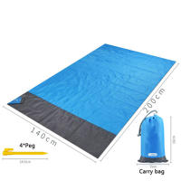 NEW2022 Waterproof Beach Towel Blanket Pocket Sand Free Towel Large Portable Mat Beach Camping Outdoor Towel Beach Picnic Mat