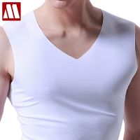 3Pieces/Lot Seamless Sleeveless Undershirt Tank Top Men Fitness Shirts Mens Bodybuilding Workout Vest Factory Outlet V Neck