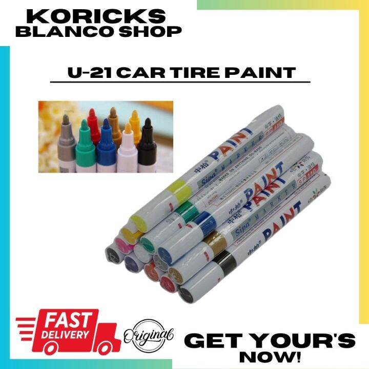 Car Tire Rubber Tread Permanent Paint Marker Pen Waterproof Renewing