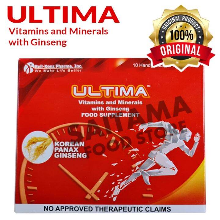 ULTIMA Vitamins and Minerals with Ginseng (Food Supplement) Lazada PH