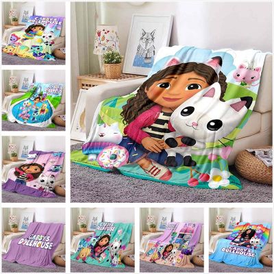 Anime cartoon Gabys doll house cute blanket office nap sofa blanket childrens air conditioning blanket blanket flannel soft warmth customizable1