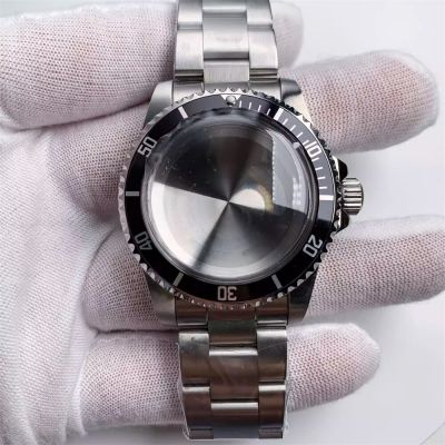 39.5Mm Stainless Steel Case Strap Set 100 Meters Super Waterproof Acrylic Lens Watch Case Fits For NH34 NH35 NH36 Movement Acces