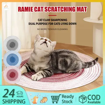 Natural Sisal Cat Scratcher Mat Durable Anti-Slip Cat Scratch Pad Cat  Scratching Pad Pet Cat Dog Scratch Board Protector for Cat Grinding Claws