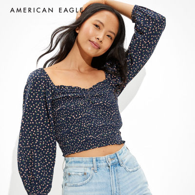 American Eagle Smocked Blouse เสื้อ เบลาซ์ ผู้หญิง (EWSB 035-3965-024)
