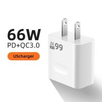 เครื่องชาร์จ PD USB 66W GaN ชนิด C ชนิดชาร์จเร็วสหภาพยุโรปที่ชาร์จปลั๊ก US สำหรับ Iphone Xiaomi Huawei มือถือซัมซุงแท่นชาร์จผนังอะแดปเตอร์ไฟสำหรับโทรศัพท์