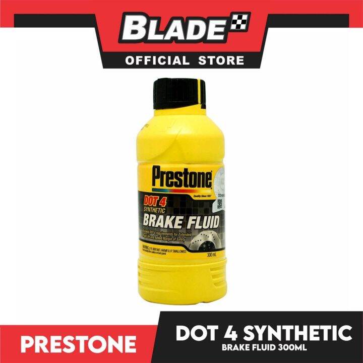 Prestone Dot 4 Synthetic Brake Fluid 300ml for Extended Fluid Life