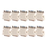 10X DVI Male Adapter (DVI - D 24 1) to Female VGA (15-Pin)