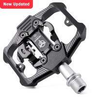 Bike Pedals Clipless/Flat Platform SPD Clip MTB BMX Road Bicycle Pedals With Cleats Quick Release Light Aluminum Sealed Bearing