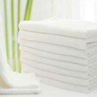 5/10Pcs/Lot 50X70 Cm White Muslin Bamboo Fiber Cotton Baby Diapers Clothes Inserts Washable Soft Babies Care Eco-Friendly Diaper