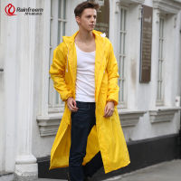 Rainfreem MenWomen Raincoat Impermeable Rain Jacket Plus Size S-6XL Yellow Poncho Camping Rainwear Hooded Rain Gear Clothes