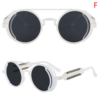 shiqinbaihuo PUNK Steampunk แว่นตากันแดดแบบย้อนยุคสำหรับผู้ชายแว่นกันแดด UV400