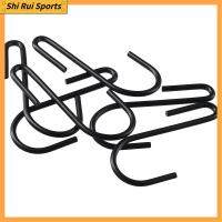 SHIRUI 12pcs แผ่นรองรีด ตะขอ S-hooks 490มม. สีดำสีดำ ตะขอติดผนัง ไม่เป็นสนิมและไม่เป็นสนิม สำหรับแขวนตะขอโลหะ อุปกรณ์สำหรับห้องครัว