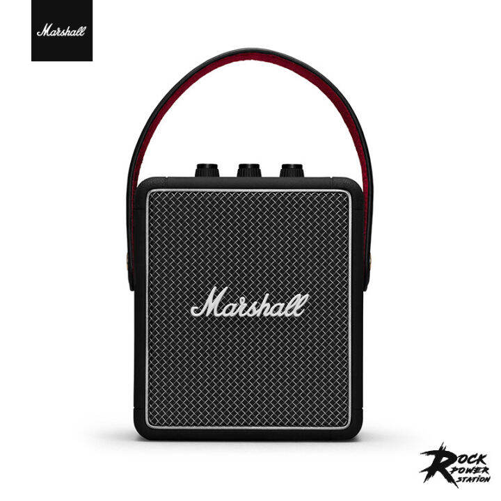 มาร์แชลลำโพงสะดวกmarshall-stockwell-ii-portable-bluetooth-speaker-speaker-the-speaker-black-ipx4wate-ลำโพงบลูทูธ-ลำโพงสำหรับใช้ในบ้าน-ลำโพงขนาดเล็ก